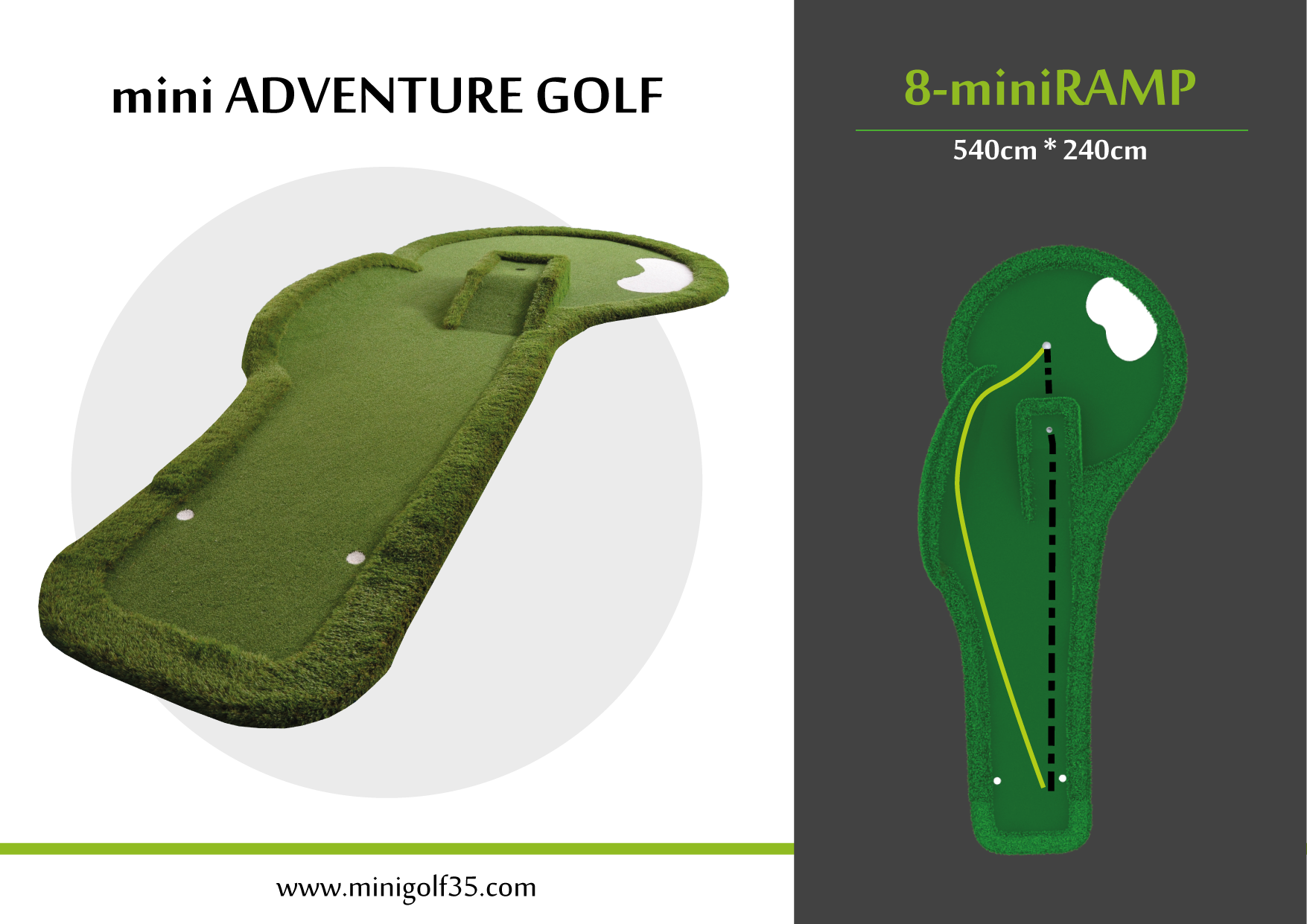 Small Mini Golf Ramp Mini Adventure Golf – Minigolf35